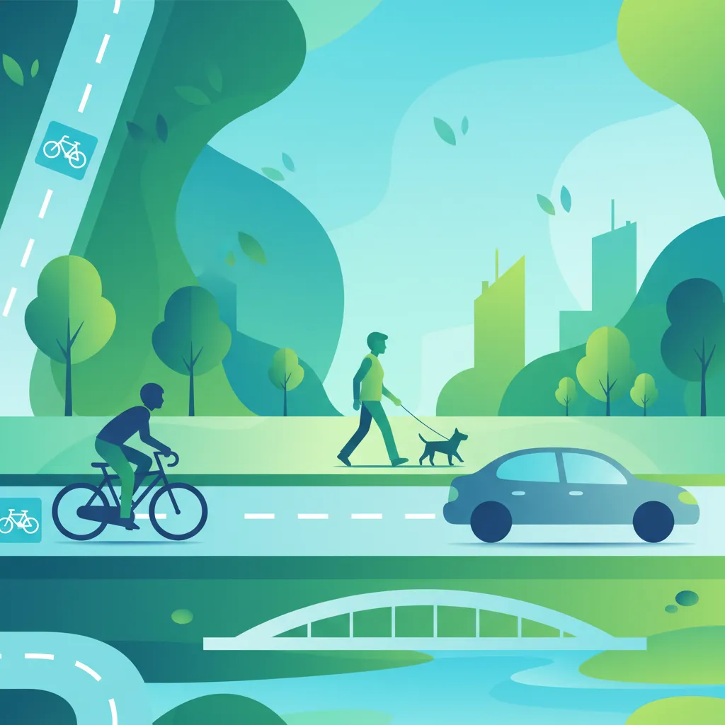 Cyclist Lanes and Shared Spaces in Cities driving theory lesson