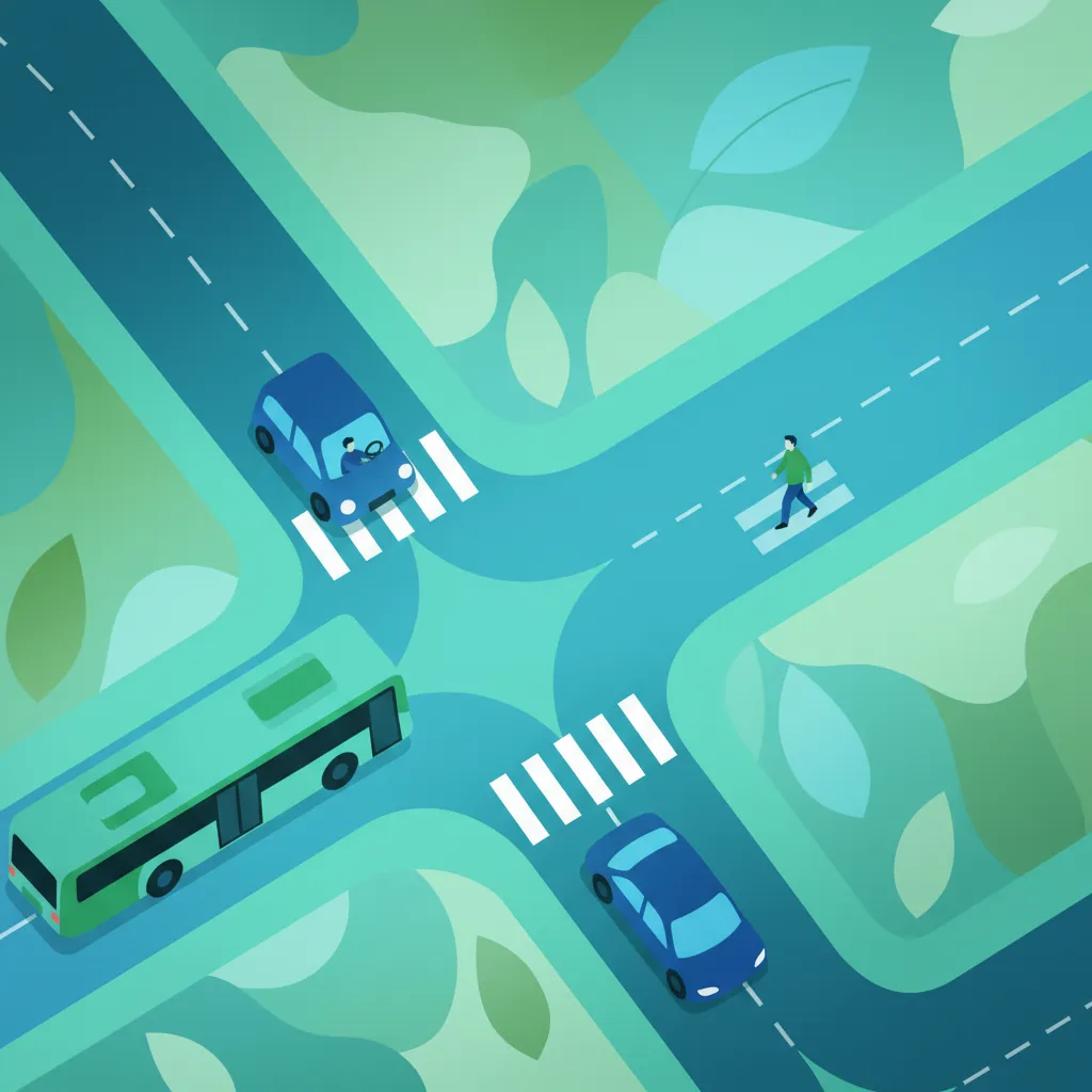 Priorities at Intersections without Signals driving theory lesson