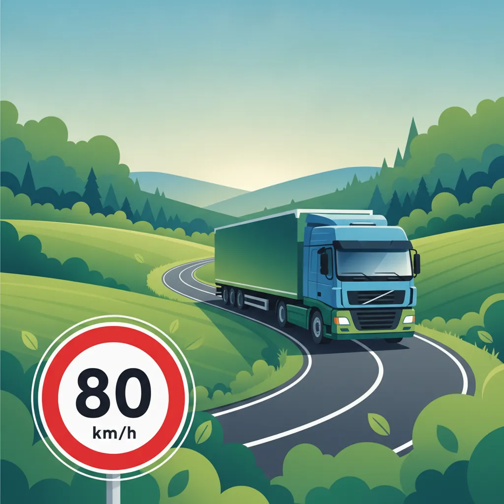 Image de la leçon Limitations de vitesse pour les véhicules de transport de marchandises