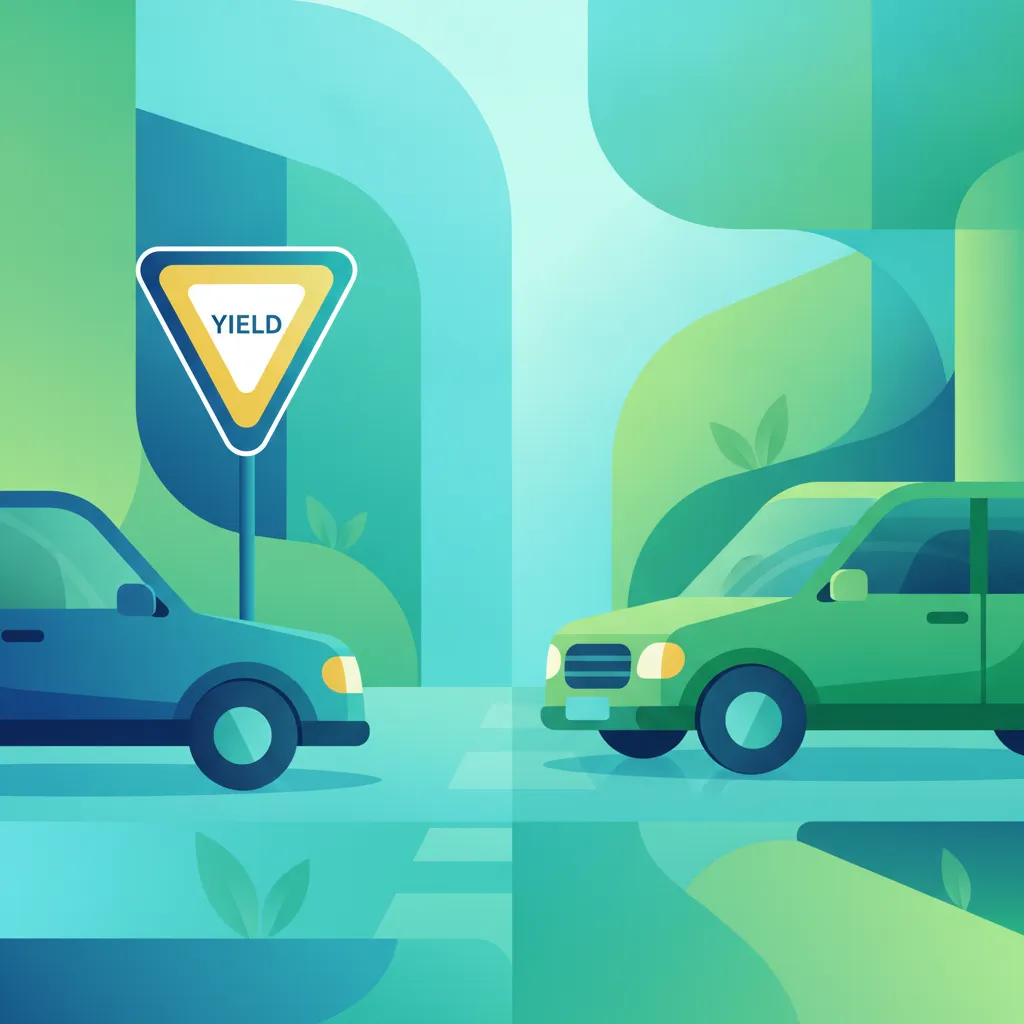 Image de présentation de la leçon Règles de priorité : droit de passage, priorité à droite et panneaux de signalisation