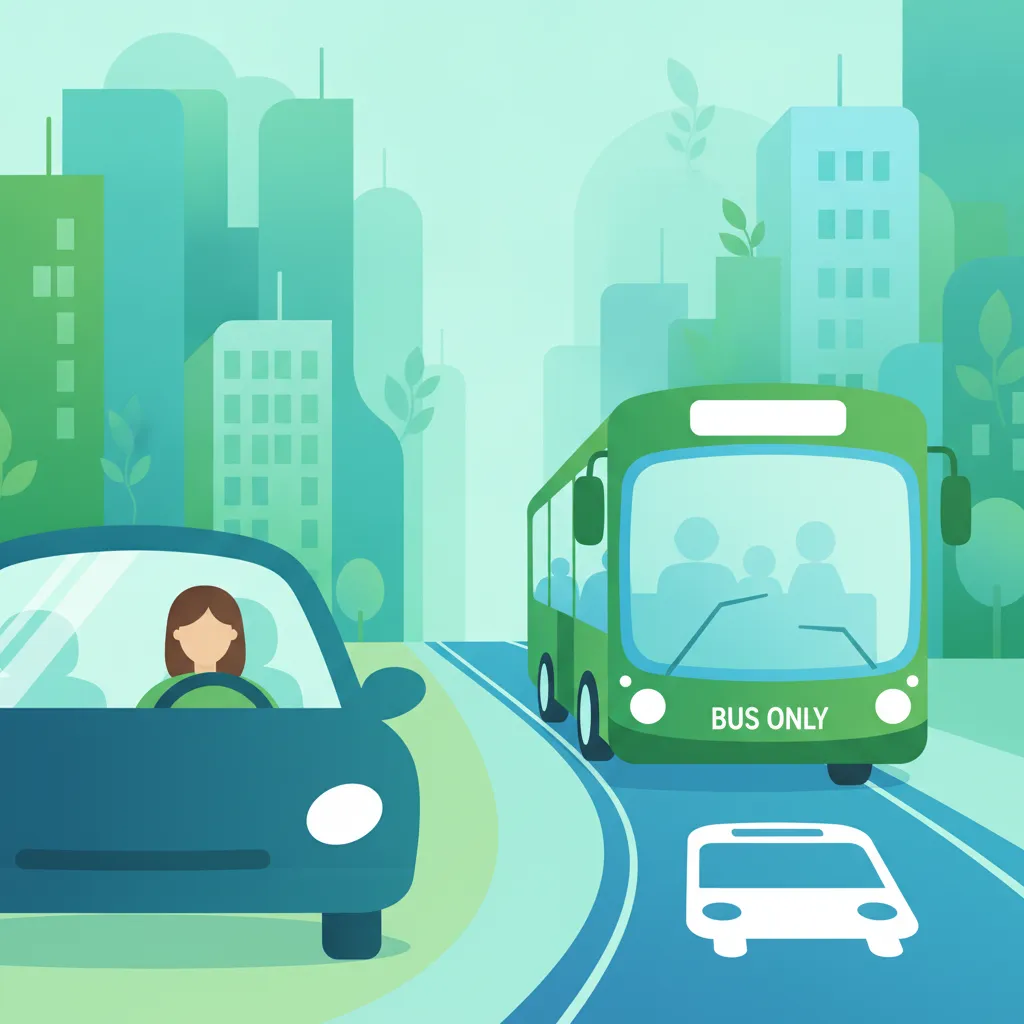 Obraz lekcji Pasy autobusowe, wydzielone przestrzenie i związane z nimi przepisy