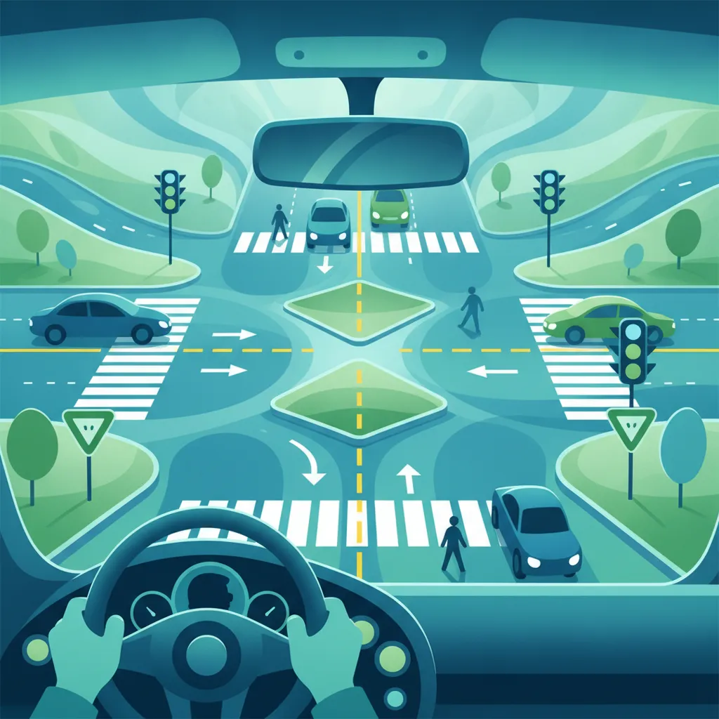 Théorie moto en France: Types d'intersections et stratégies de navigation sûres