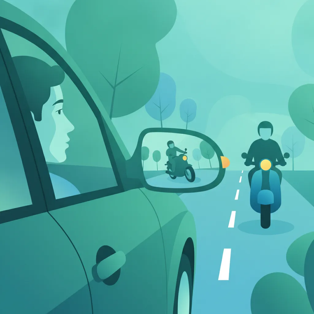 Obraz lekcji Współdzielenie dróg z motocyklami i skuterami