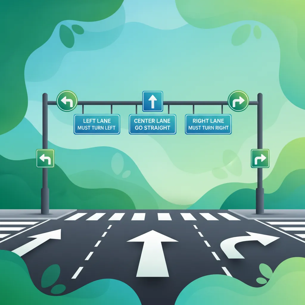 Direction Arrows and Lane Allocation lesson image