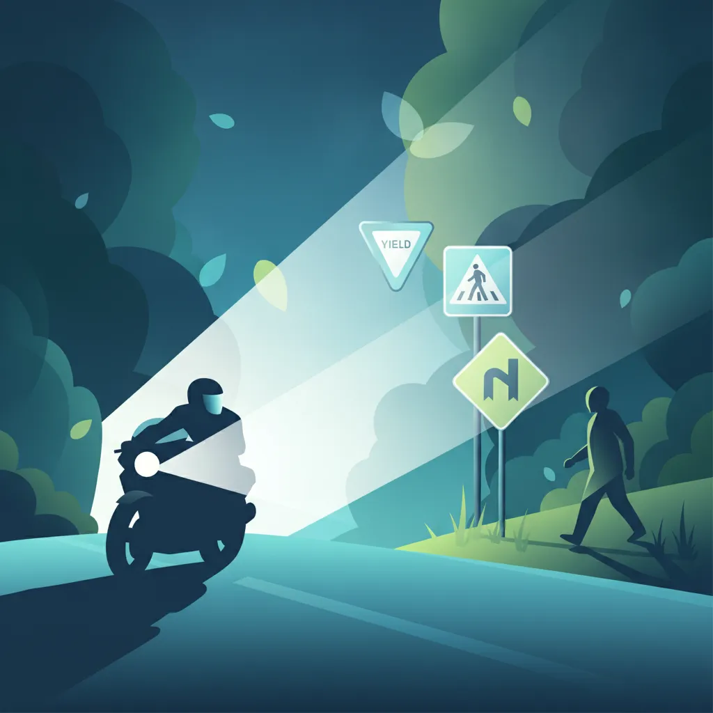 Image de la leçon Conduite de nuit : éclairage, fatigue et dangers