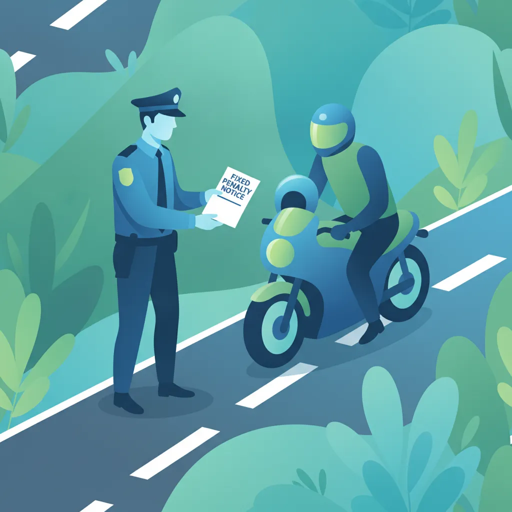 Obraz lekcji Mandaty, kary i punkty karne dla motocyklistów