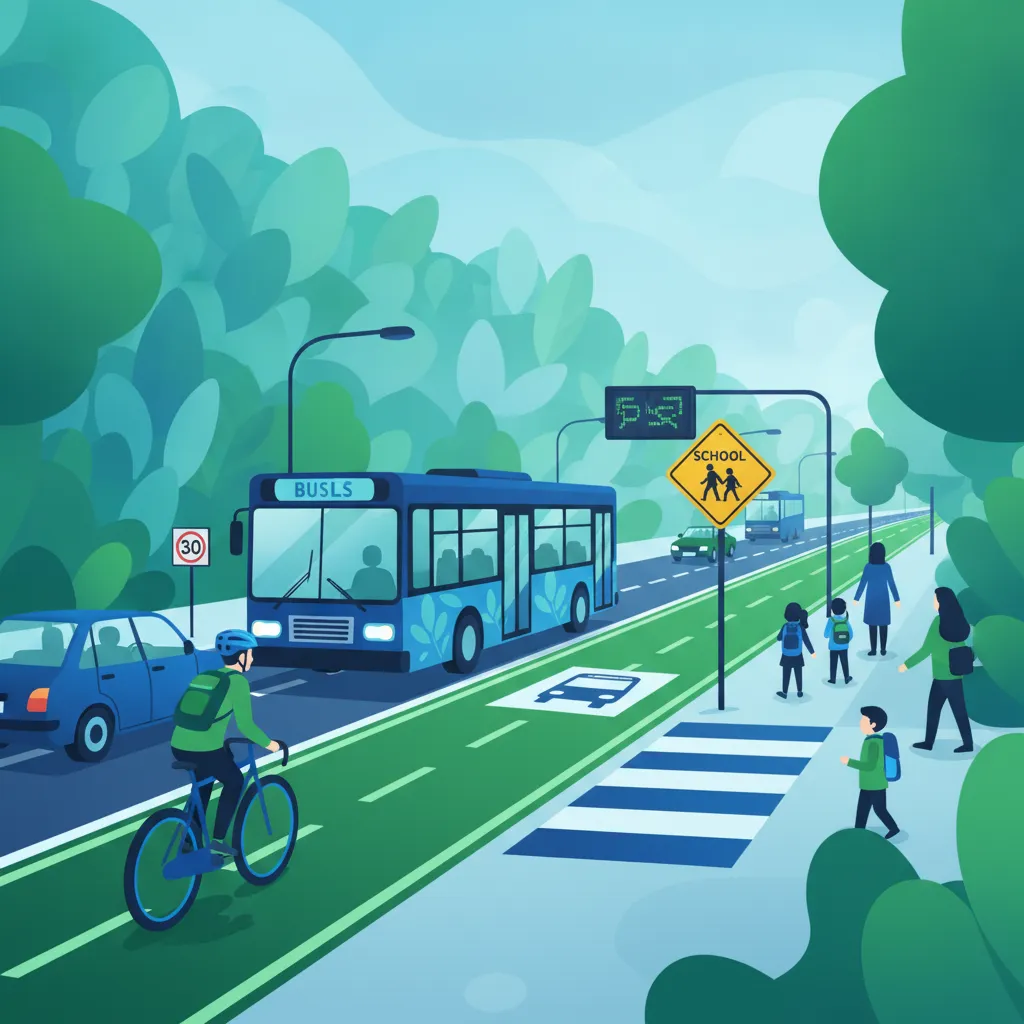 School Zones, Bus Lanes and Cyclist Infrastructure lesson image