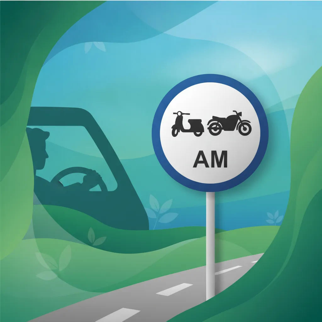 Verkehrszeichen für AM-Fahrzeuge Fahrtheoriestunde