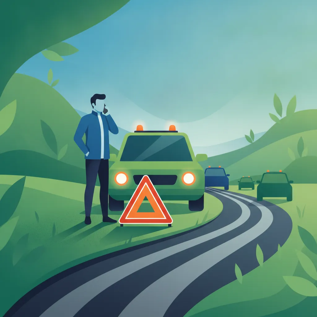 Image de la leçon Réaction en cas d'accident, procédures de panne et contacts d'urgence