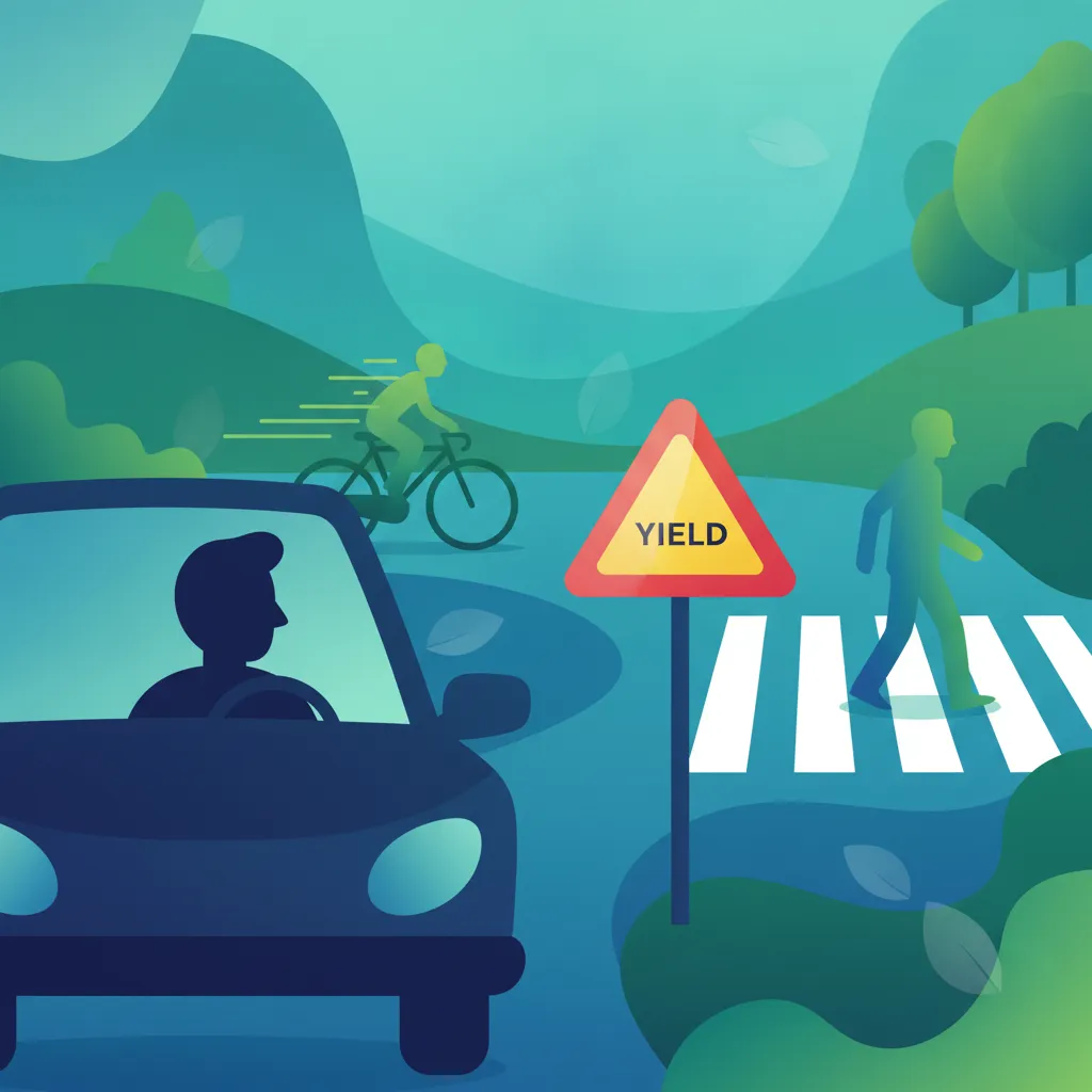 Priority at Junctions, Roundabouts and Crosswalks lesson image