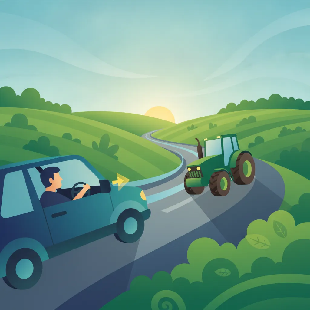 Image de la leçon Pratiques de dépassement en toute sécurité sur les routes irlandaises