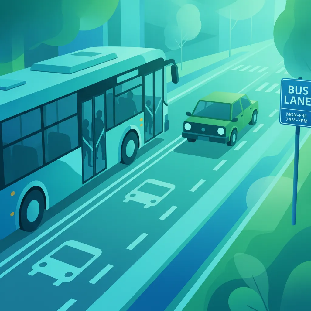 Bus Lanes, Stops and Restrictions lesson image