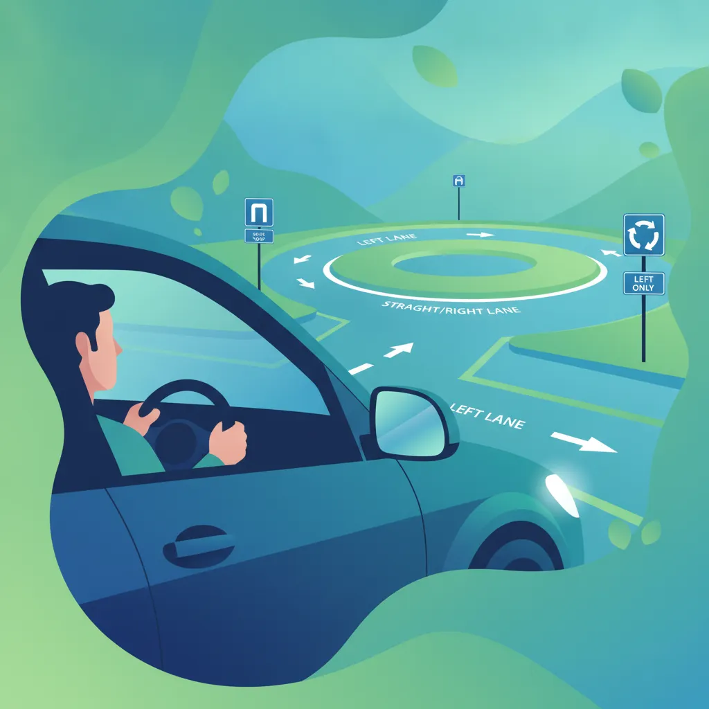 Image de la leçon Techniques de virage sécurisées aux intersections et aux ronds-points