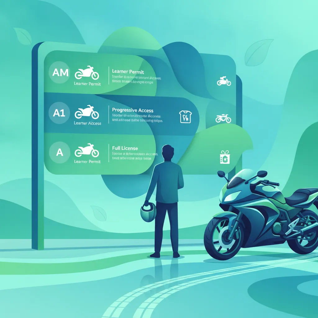 Übersicht der irischen Motorradführerscheine Unterrichtsbild