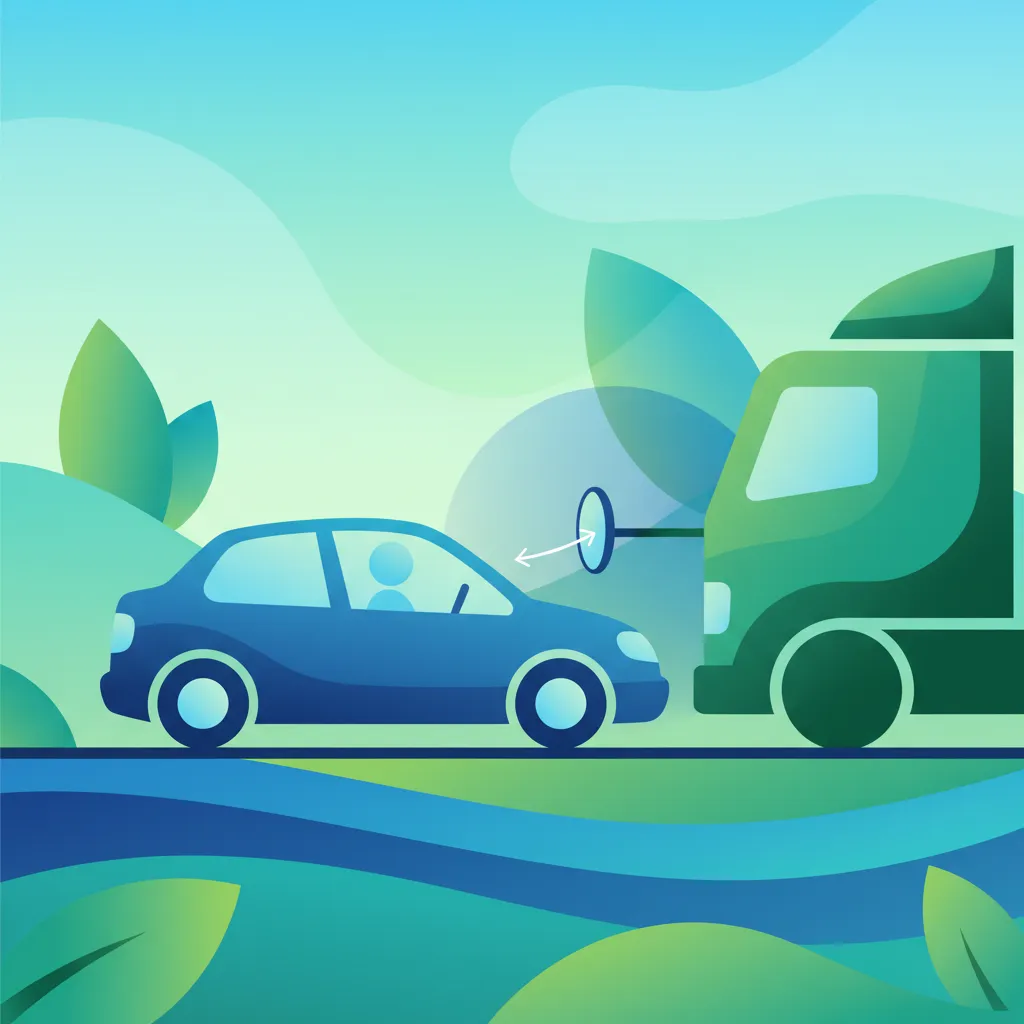 Blind Spot Awareness with Larger Vehicles lesson overview image
