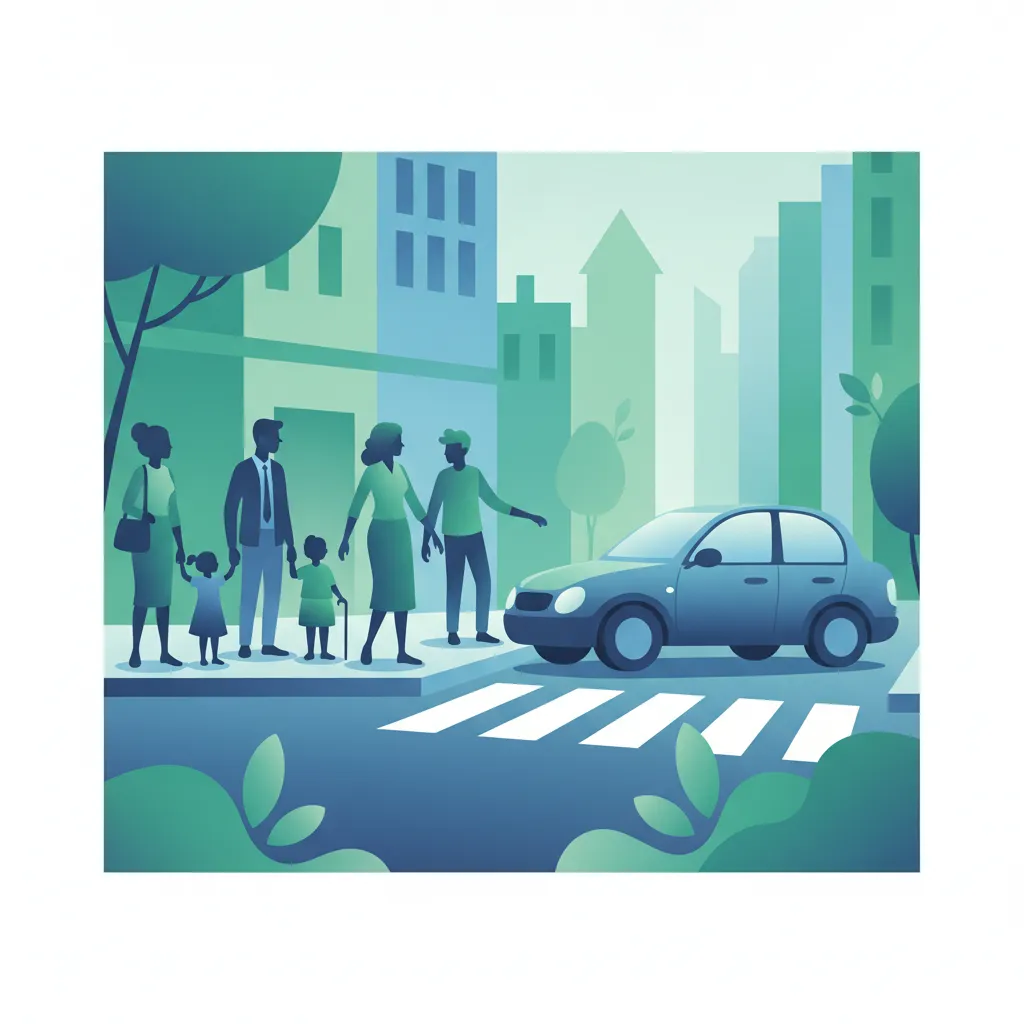 Pedestrians and Crossings lesson image