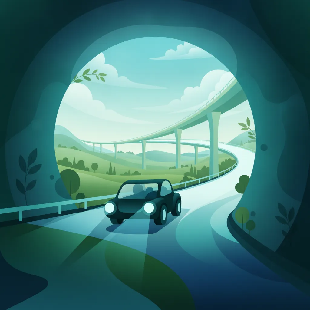 Tunnel and Viaduct Navigation driving theory lesson