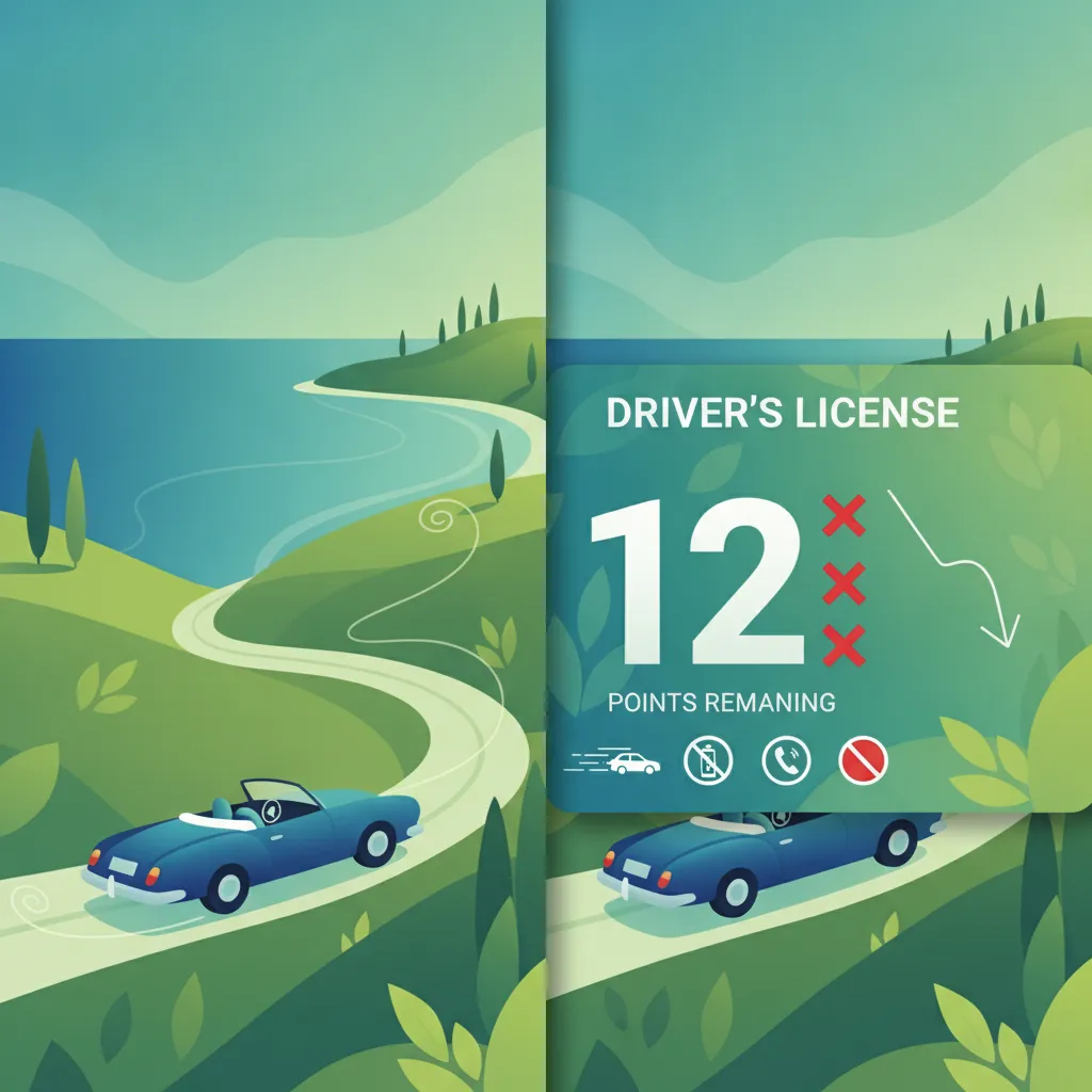 Points System and Penalties driving theory lesson