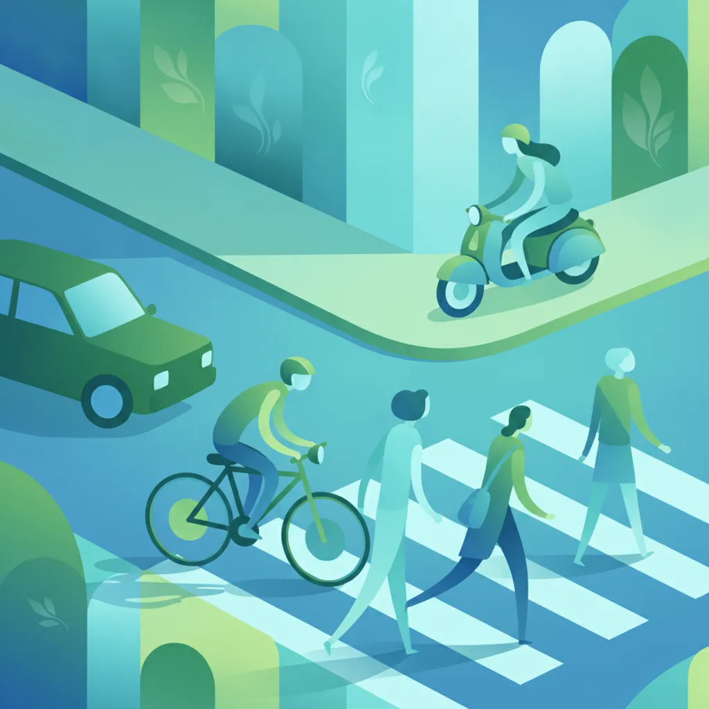 Interactions with Pedestrians, Cyclists, and Two-Wheelers driving theory lesson