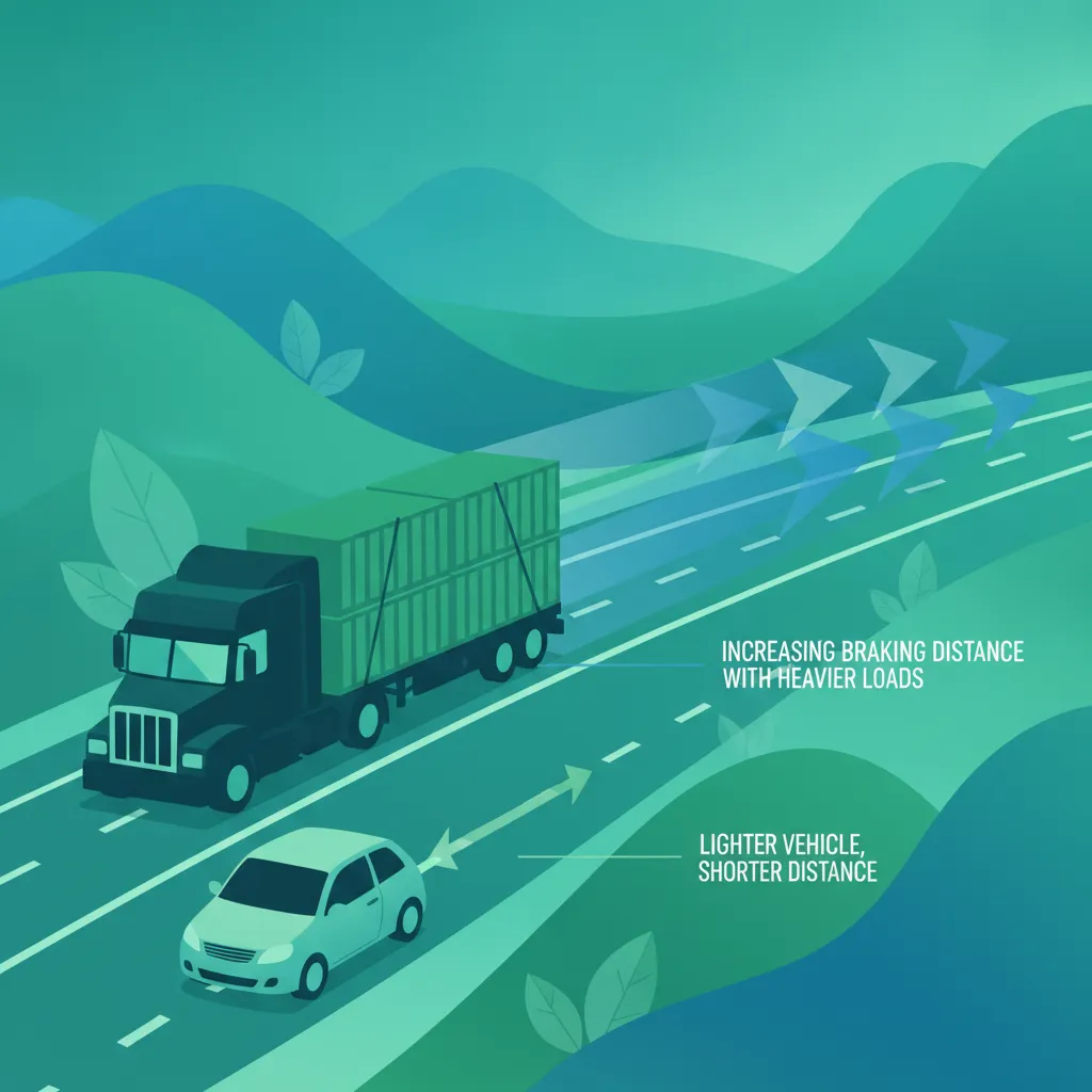 Braking Distance Calculations for Loaded Vehicles driving theory lesson