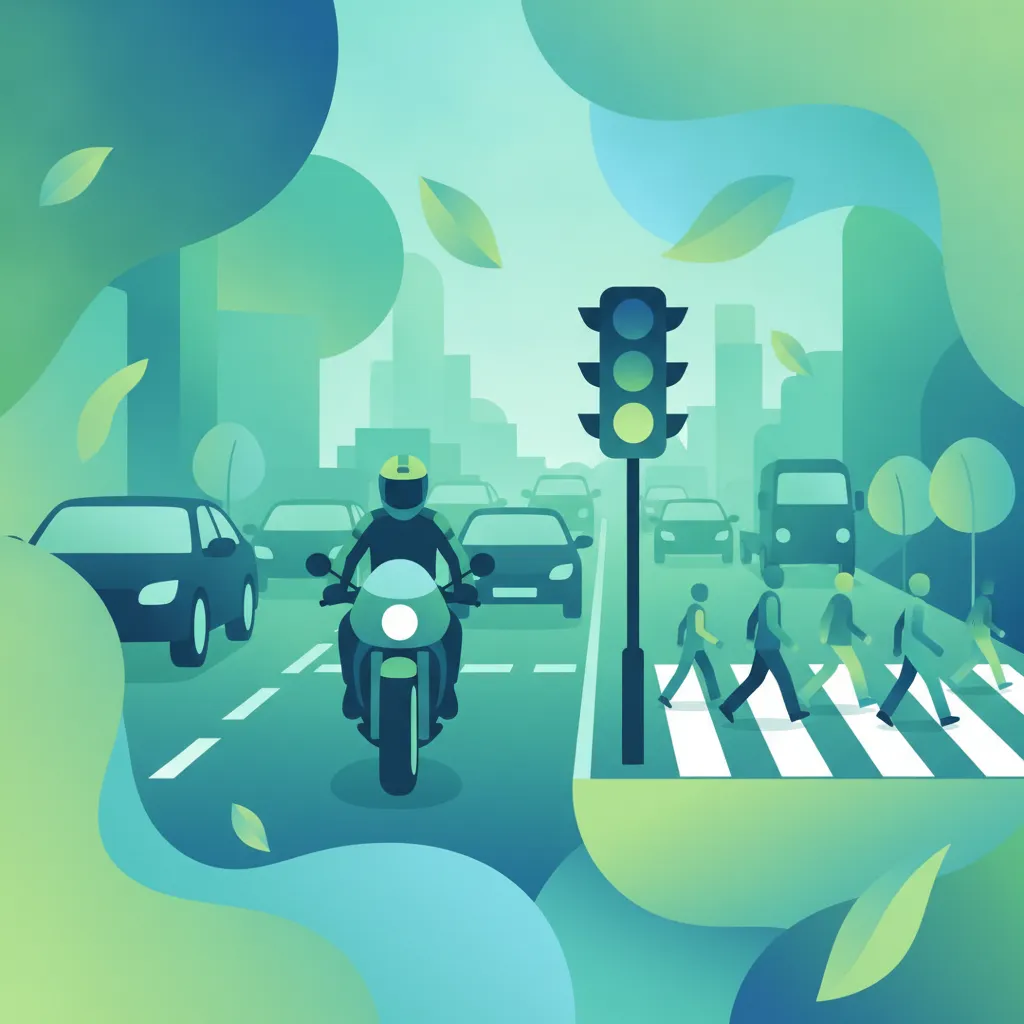 Positioning for Maximum Visibility in Mixed Traffic driving theory lesson