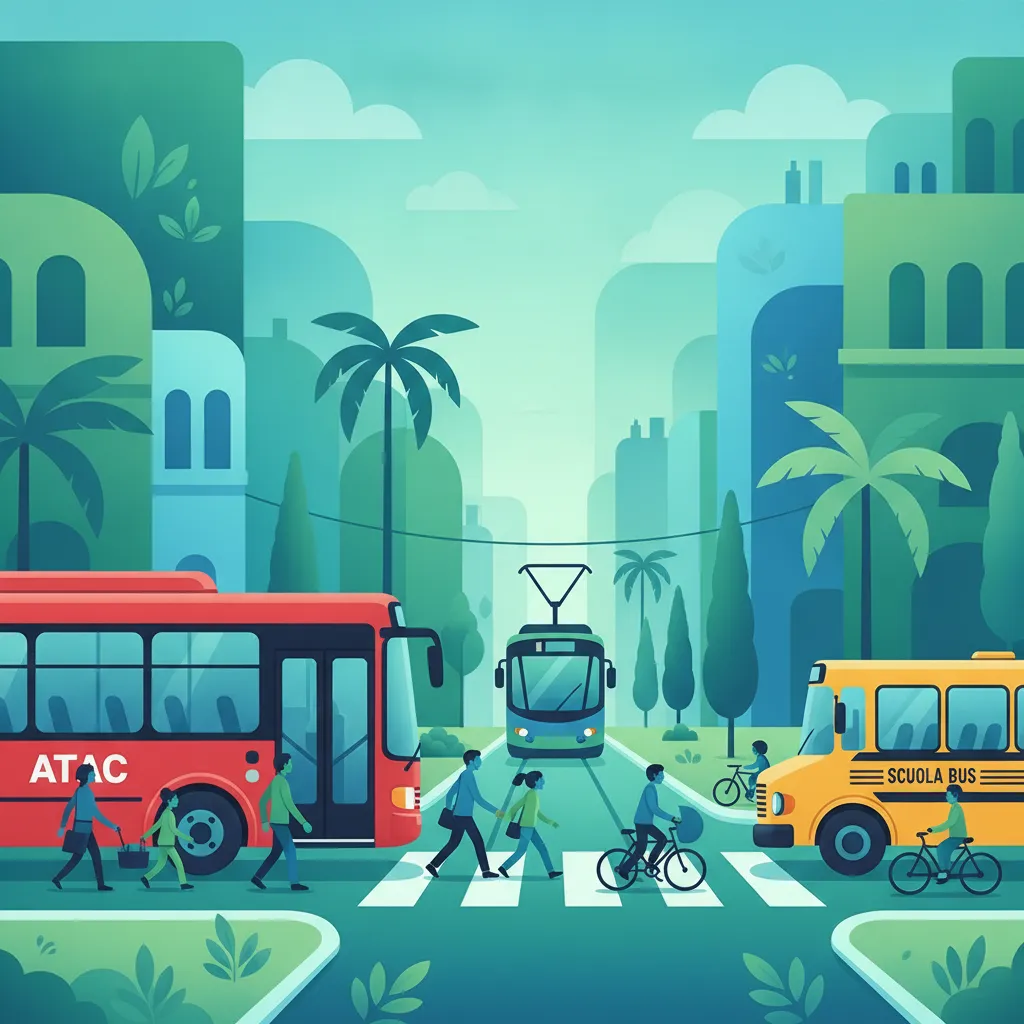 Imagen de la lección Interacción con autobuses, tranvías y transporte escolar