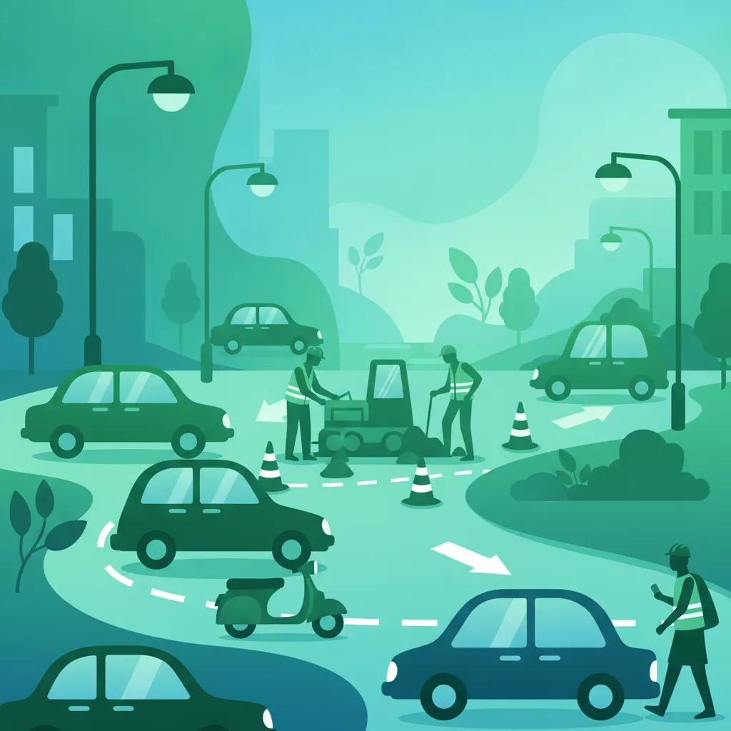 Managing Mixed Traffic and Roadworks lesson image