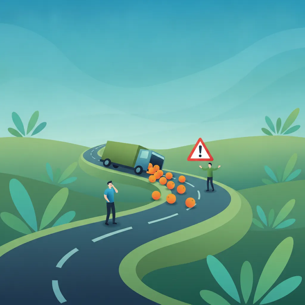 Load Loss, Spillage, and Accident Scenarios driving theory lesson