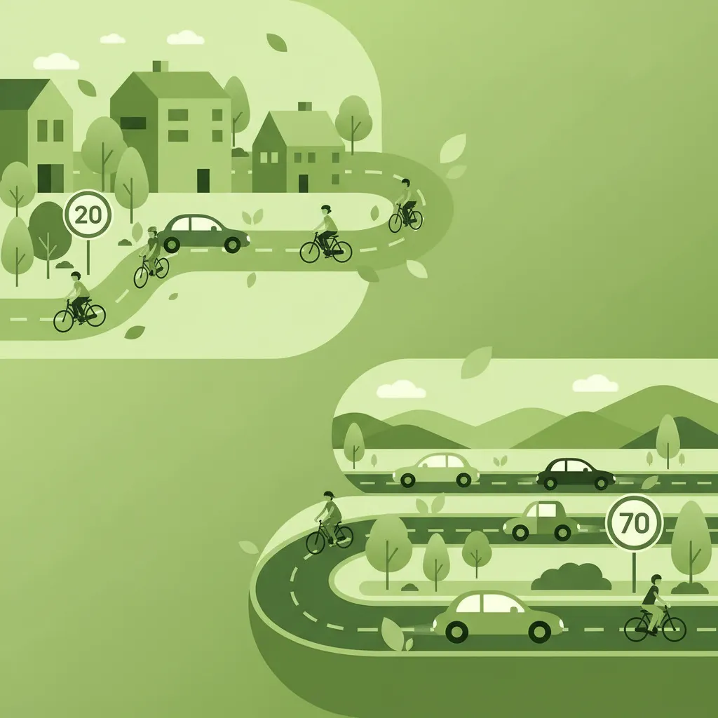 Speed Limits Inside and Outside Built-Up Areas lesson image