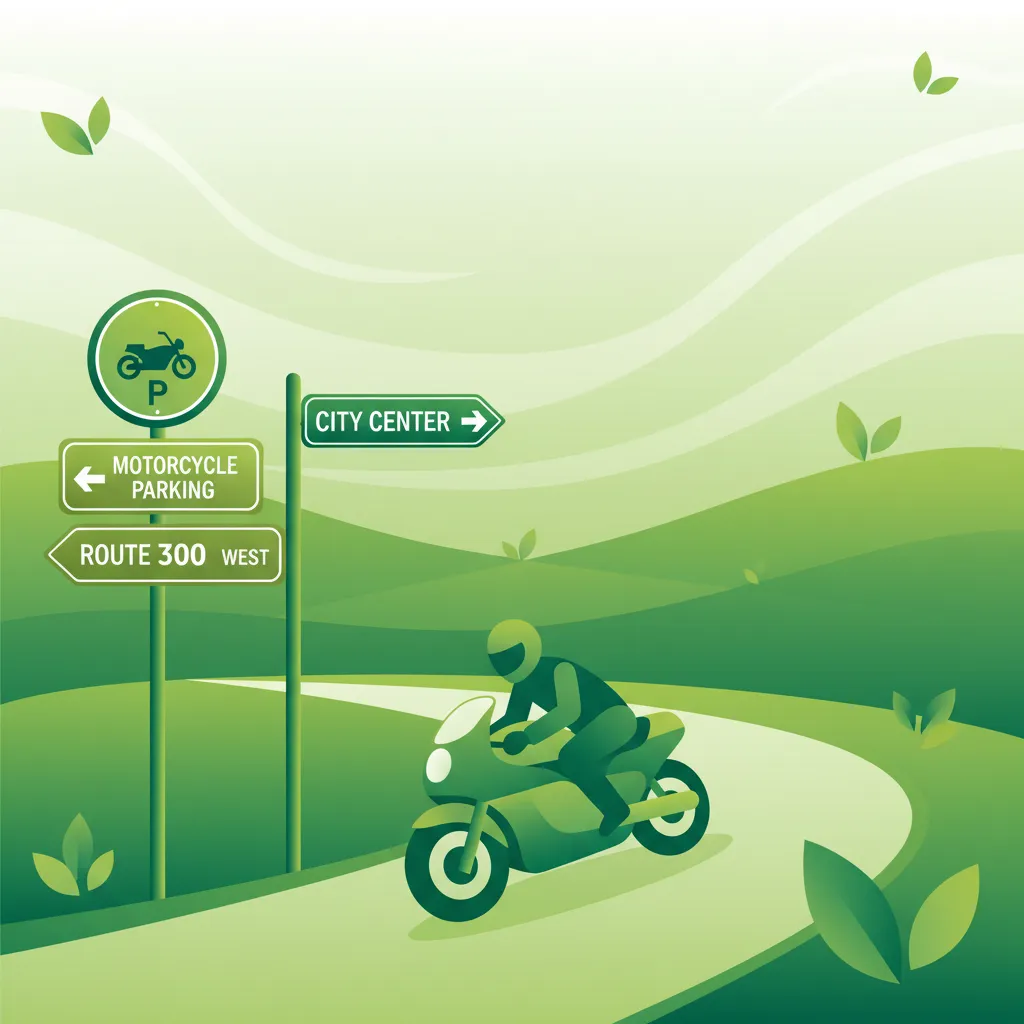 Directional and Informational Signs for Motorcyclists lesson image