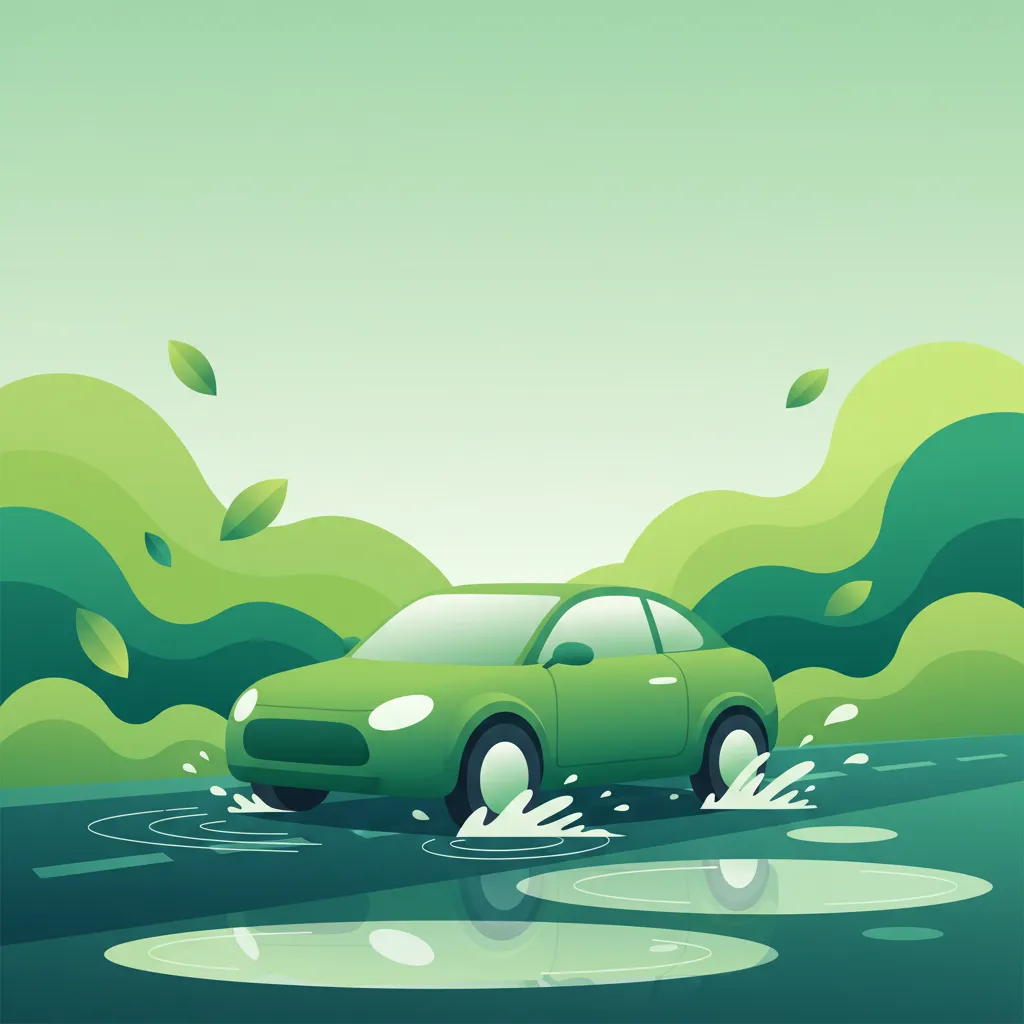 Rain, Puddles, and Hydroplaning Risks lesson image