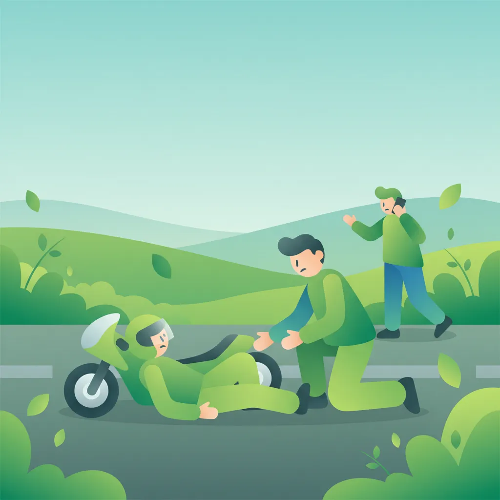 Immediate Actions After a Motorcycle Accident lesson image