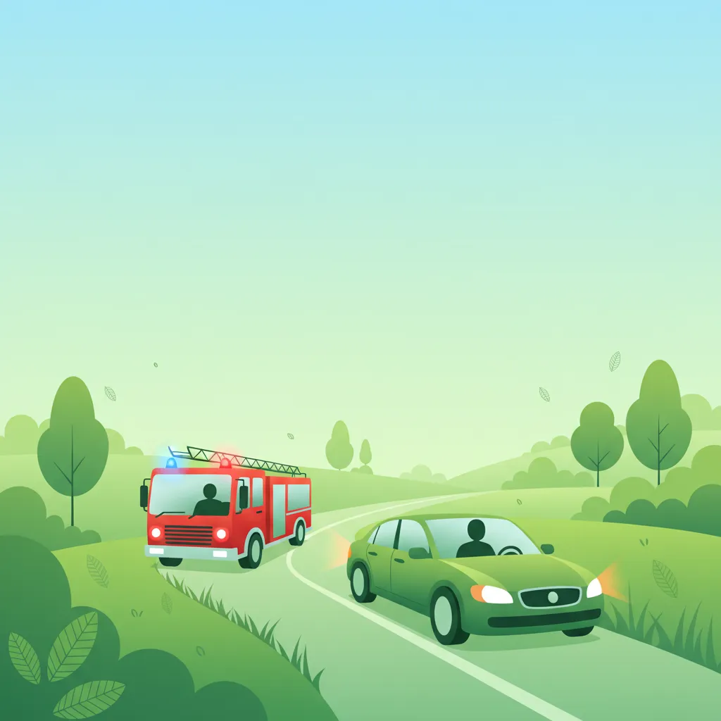 Yielding to Emergency Vehicles (noodvoertuigen) lesson image