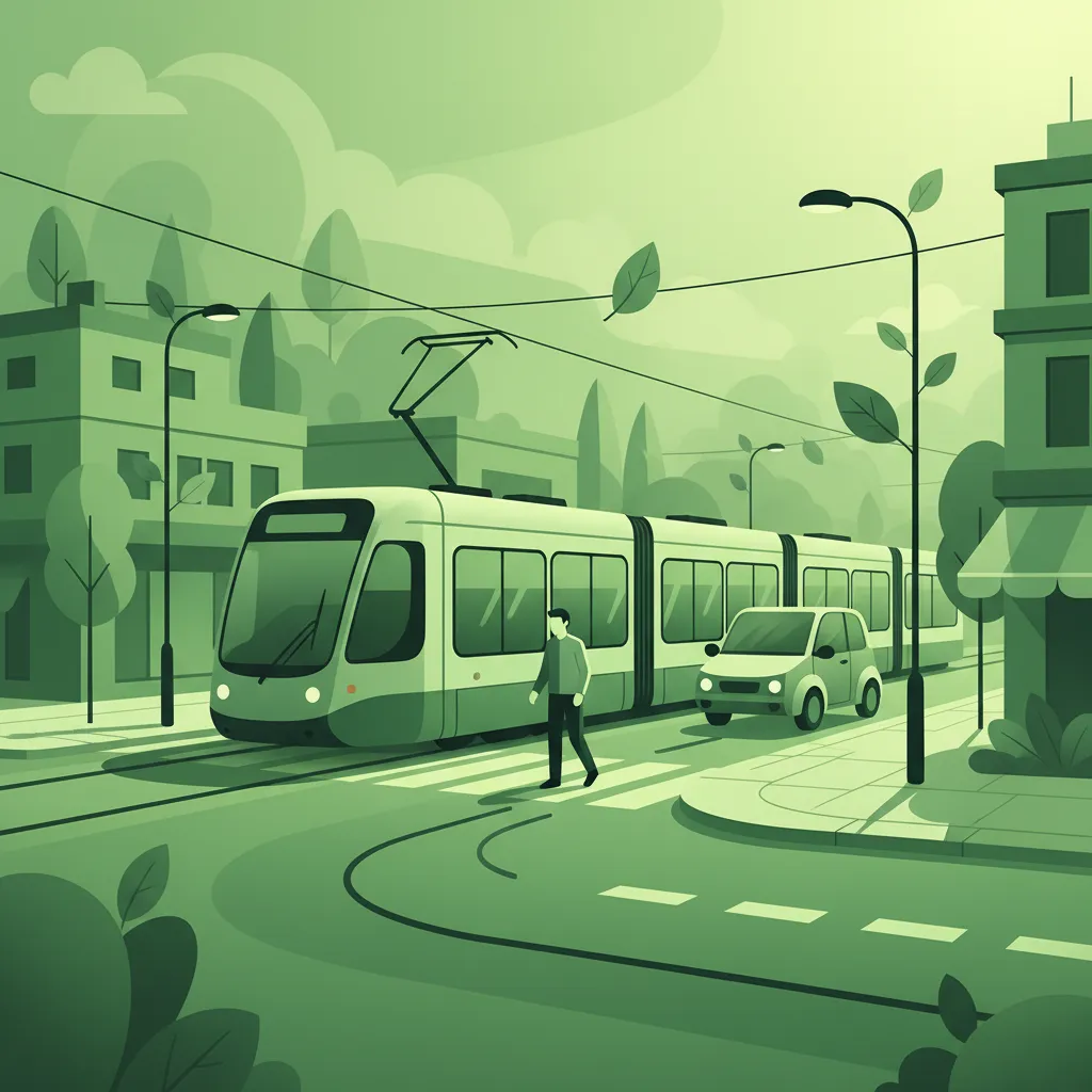 Interaction with Public Transport (Trams) lesson overview image