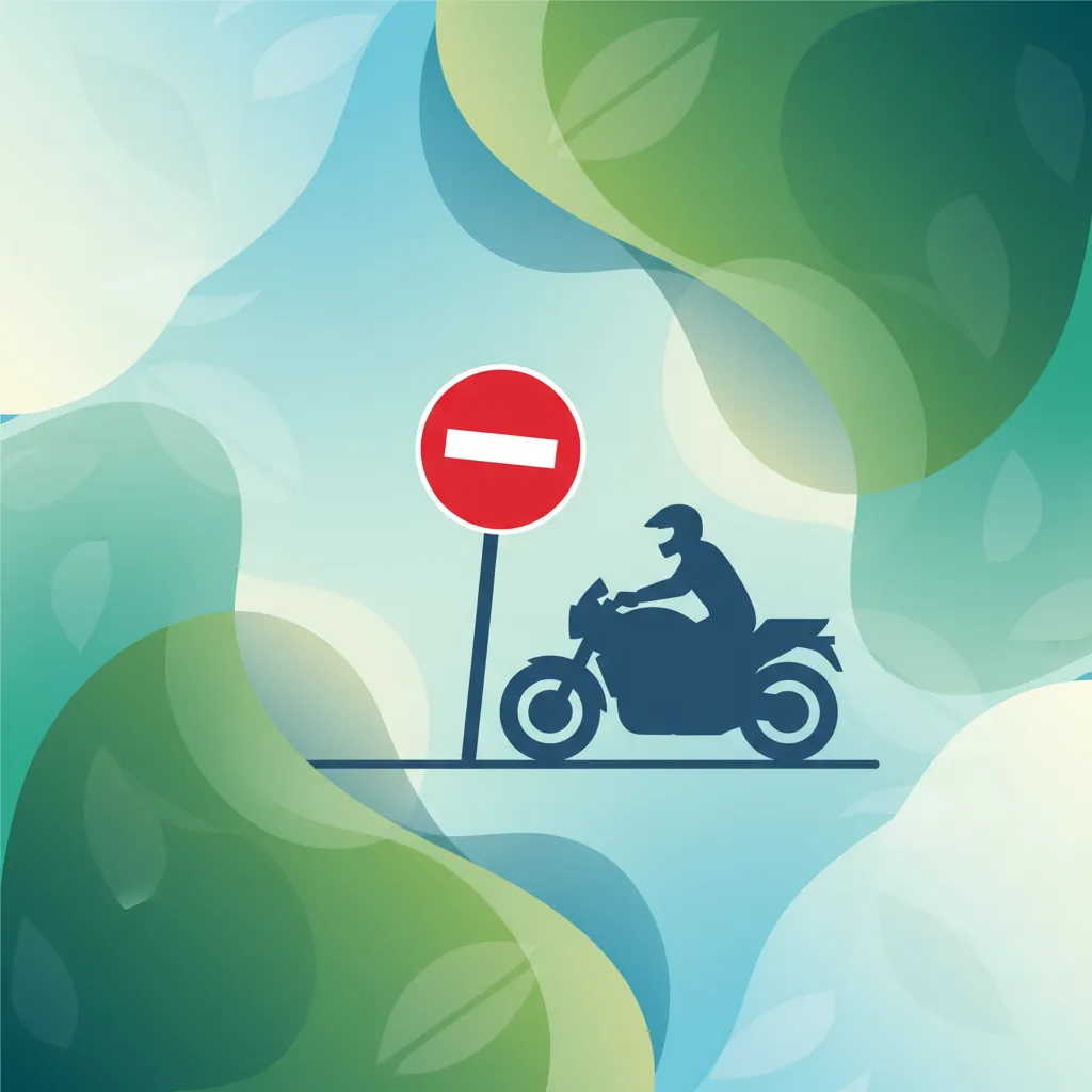 Reglerande skyltar och deras implikationer för motorcyklister lektionsbild