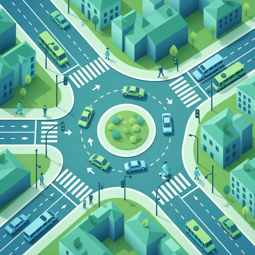 Priority Rules at Intersections, Roundabouts, and Pedestrian Crossings lesson image