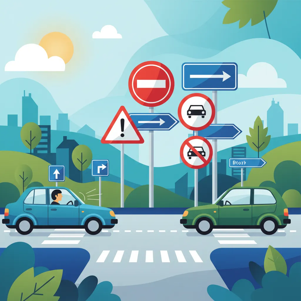 Polish Road Sign System: General and Prohibitory Signs driving theory lesson