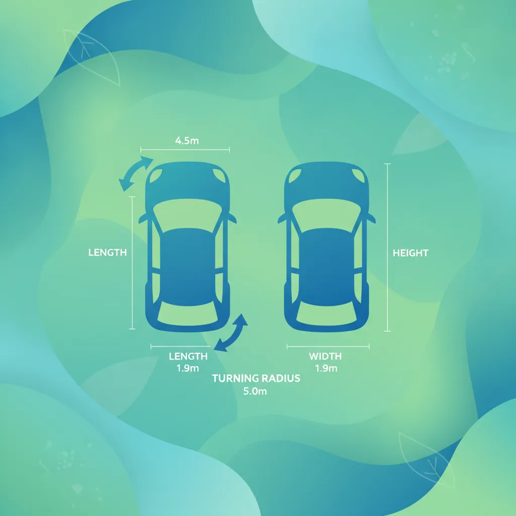 Imagen de la lección Dimensiones: Longitud, Altura, Anchura y Radio de Giro