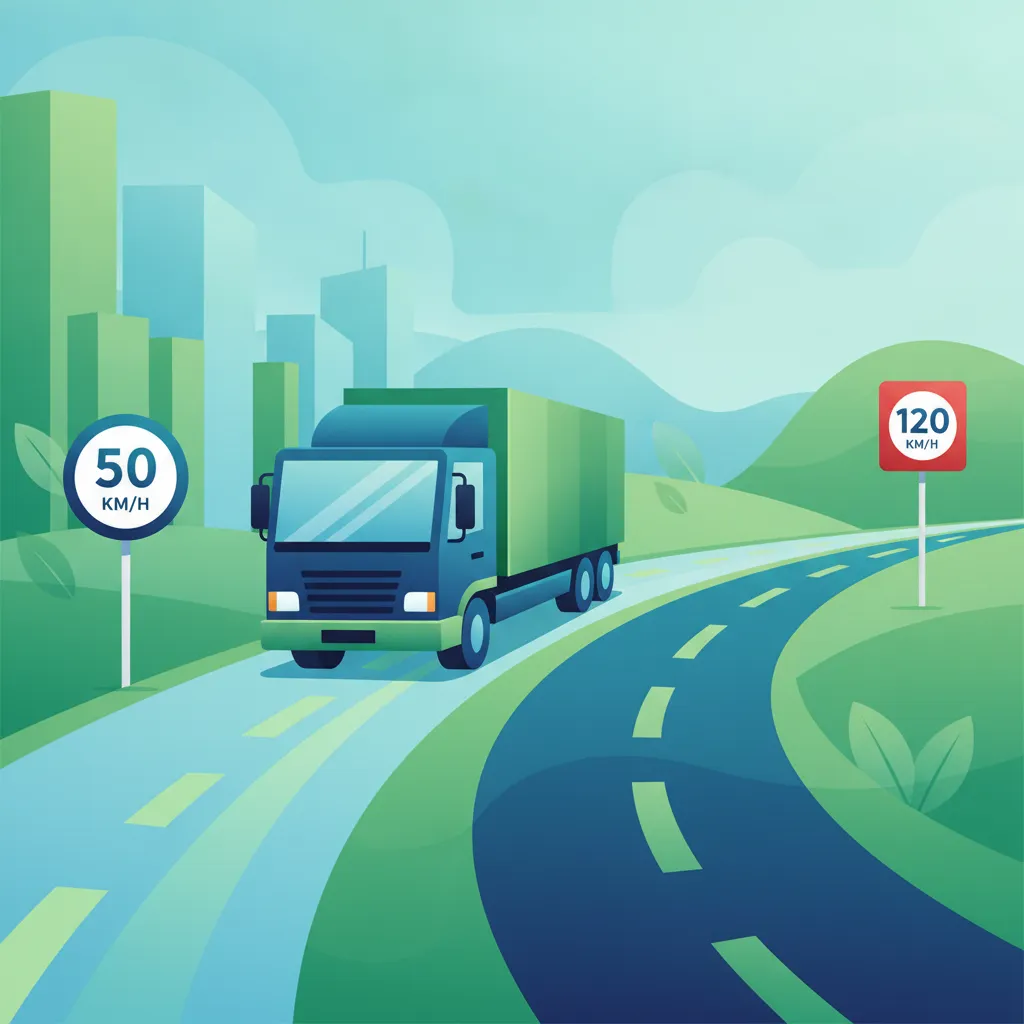 Speed Limits for Goods Vehicles in Different Areas lesson image