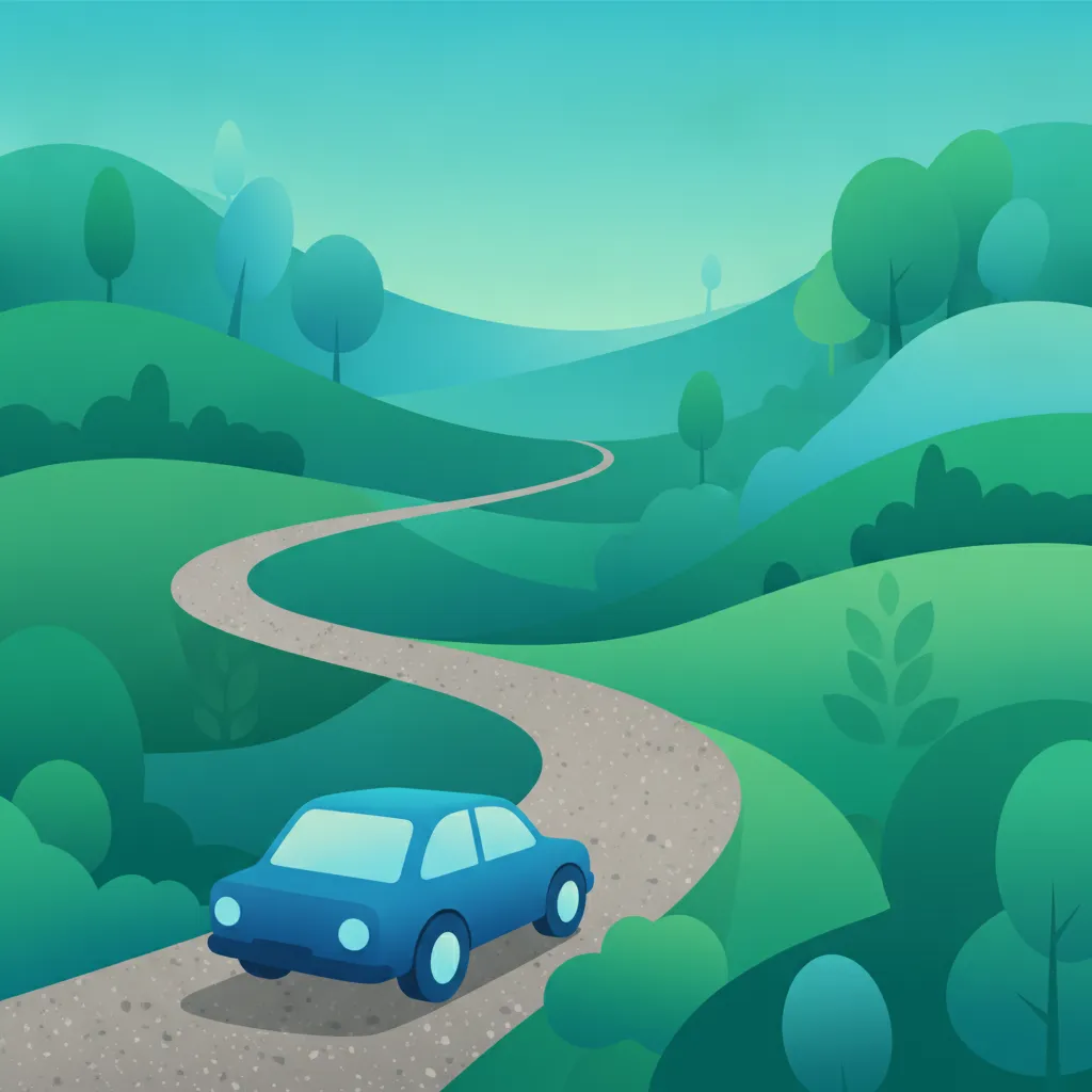 Rural Road Driving: Sharp Curves and Unpaved Surfaces lesson image