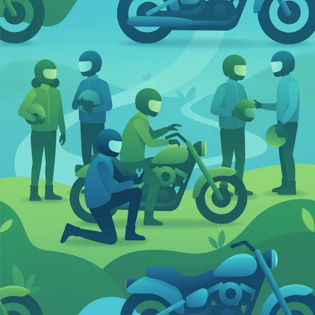 Obraz lekcji Obowiązki motocyklisty i etyka jazdy