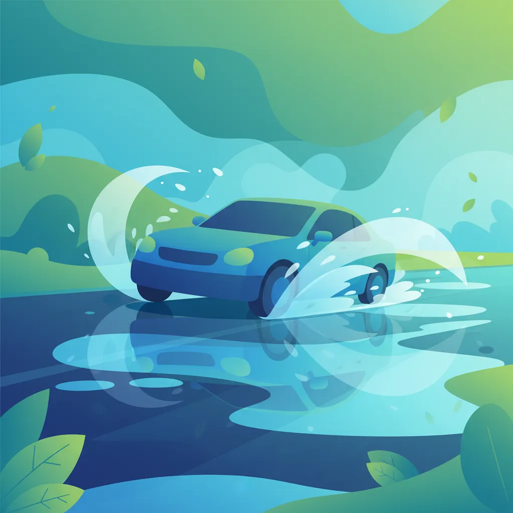 Imagen de la lección Carreteras mojadas, aquaplaning y agarre reducido