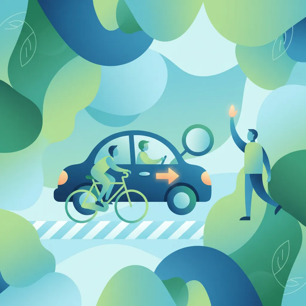 Imagen de la lección Evaluación de Riesgos en Tráfico Mixto (Coches, Bicicletas, Peatones)