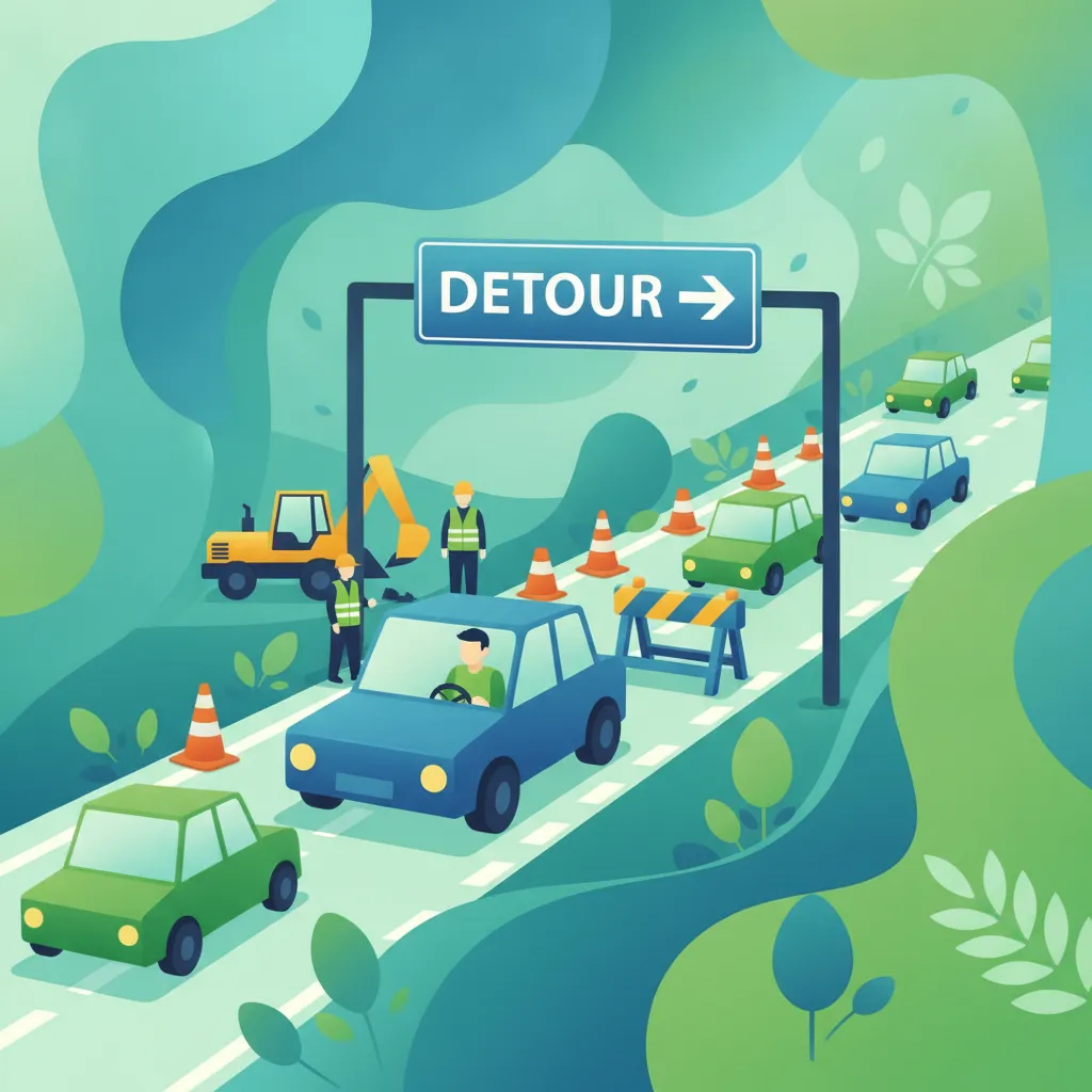 Navigating Roadworks and Detours lesson image