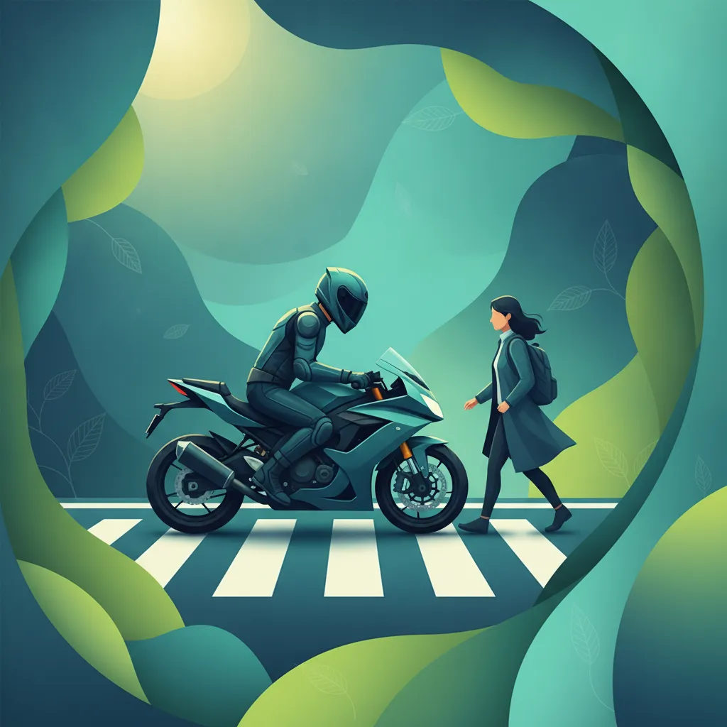 Obraz lekcji Obowiązki motocyklisty i zasady etyki
