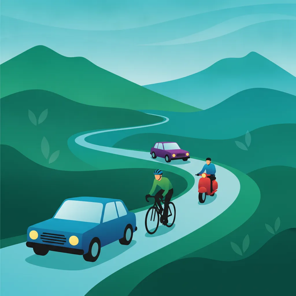 Adelantar a ciclistas y ciclomotores en el tráfico austriaco