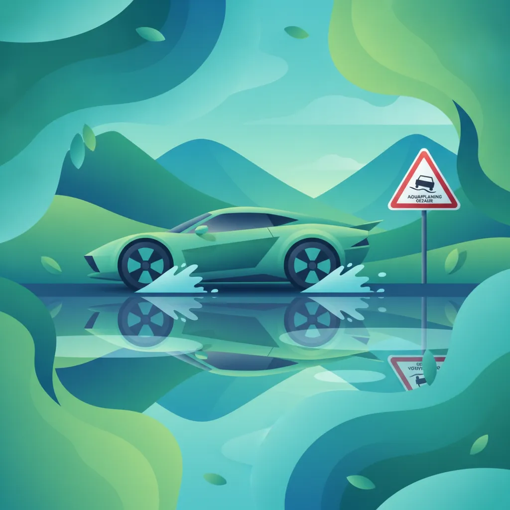 Conducir con lluvia intensa y evitar el aquaplaning en Austria