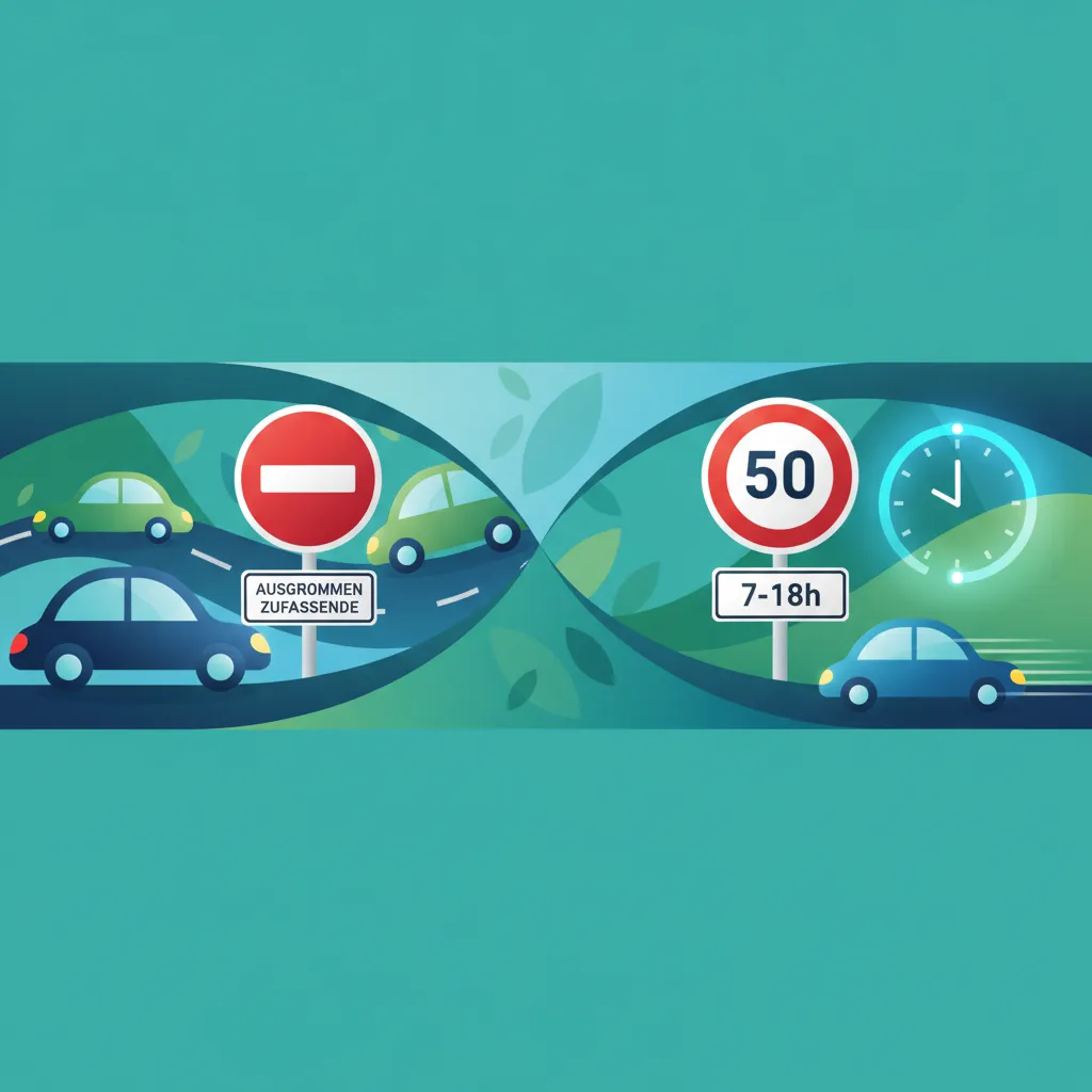 Austrian Supplementary Plates and Traffic Sign Exceptions