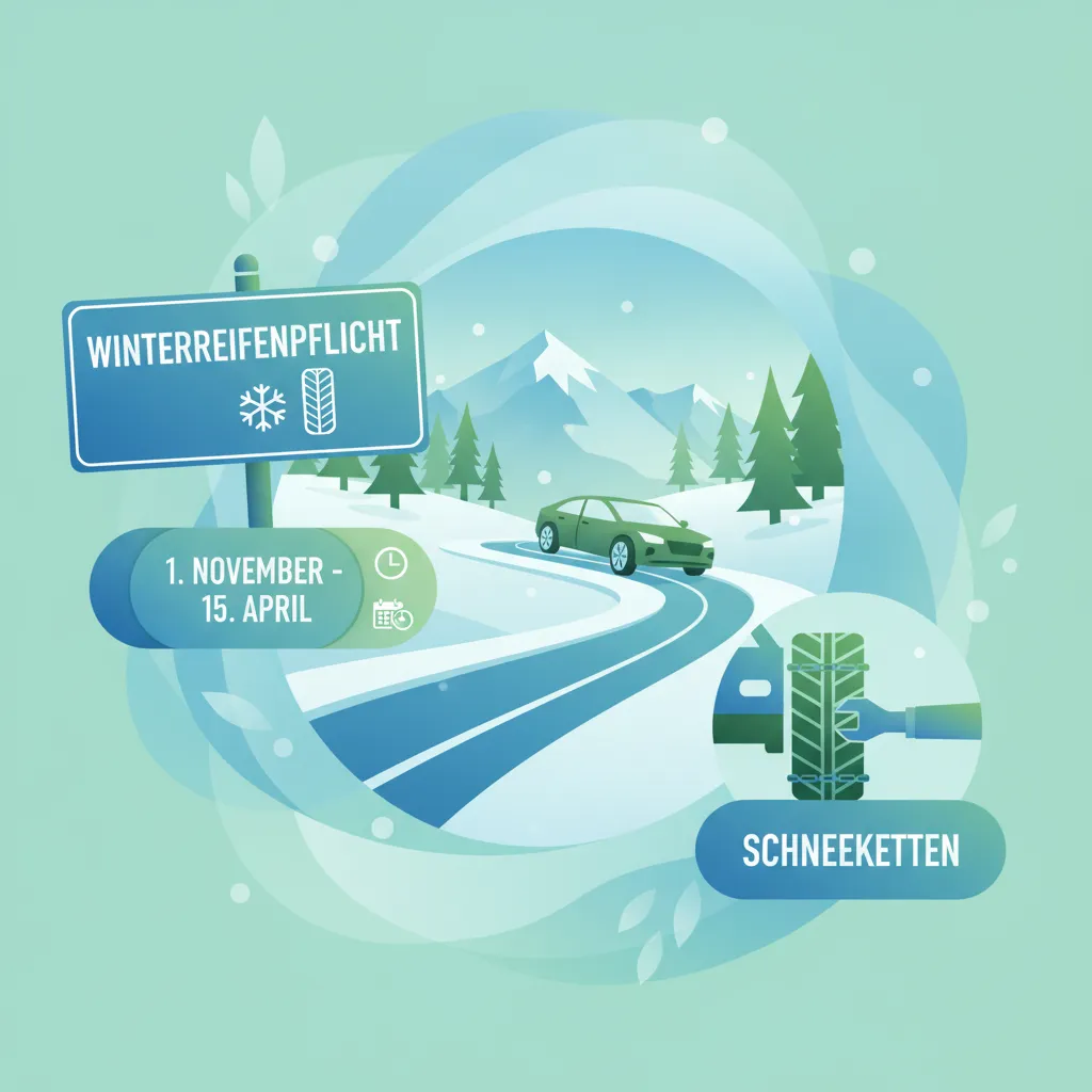 Obligación de neumáticos de invierno en Austria para turismos