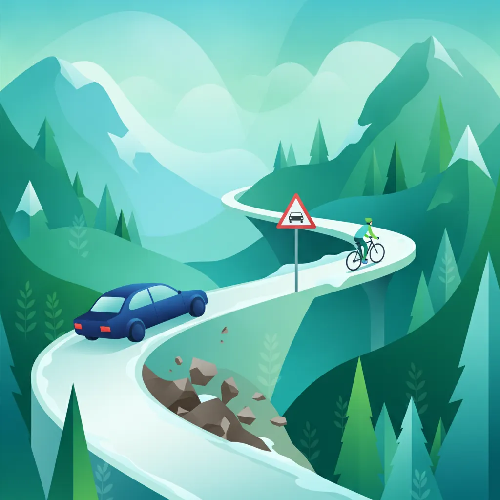 Carreteras de Montaña Austriacas: Dominando Curvas, Pendientes y Desafíos Alpinos para tu Examen de Conducir
